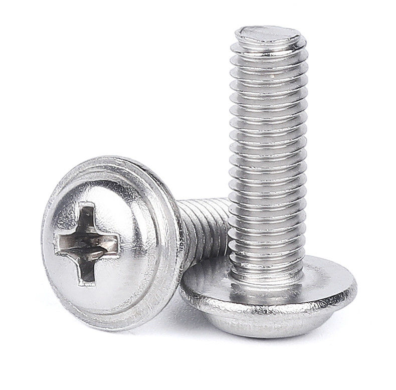 Титановое покрытие для обработки поверхности полировки Pan Head Cross Recessed Combination Screw для широкого использования GB9074.7