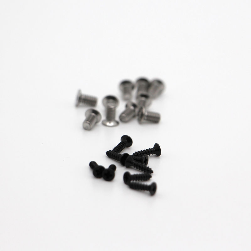 M1 M1.2 M1.4 M1.6 1.7 M2 Чёрная стальная Phillips Countersunk Flat Head Микрошрубы для очков Часы